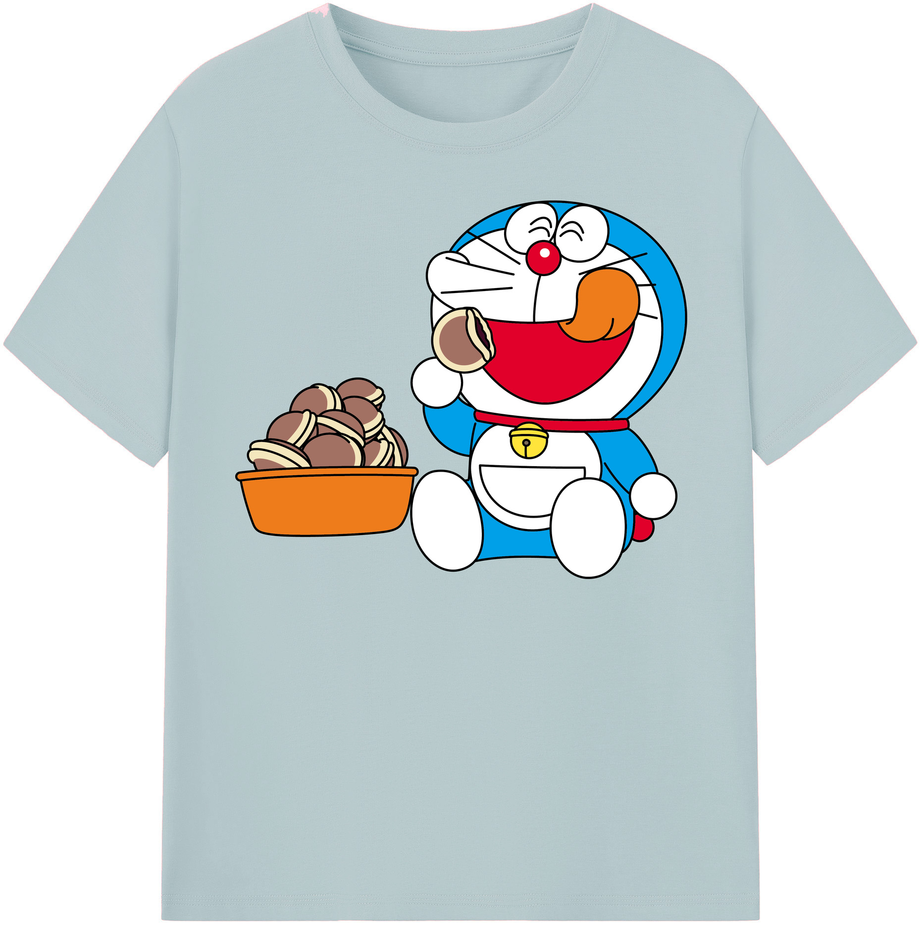 （画像用） ドラえもん Doraemon 綿100％半袖Tシャツ（フロントプリント）